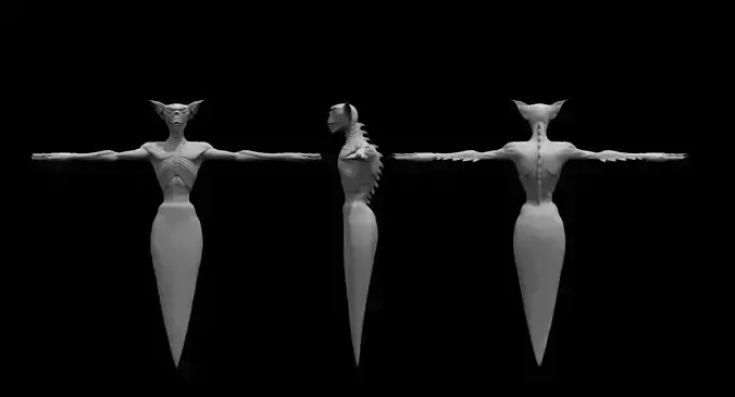 ghost creature craeture 3d model