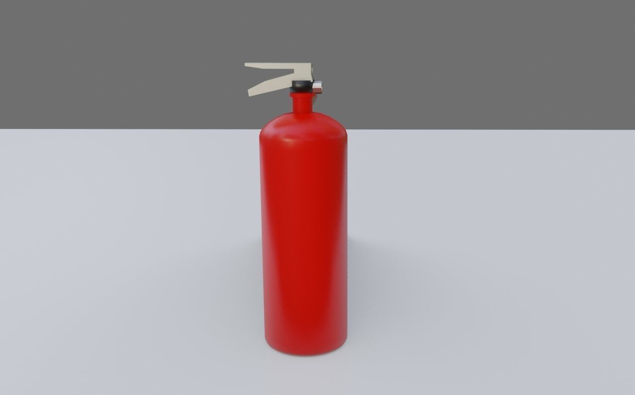 Fire Extinguisher - Extintor de incendio Low-poly 3D model_10