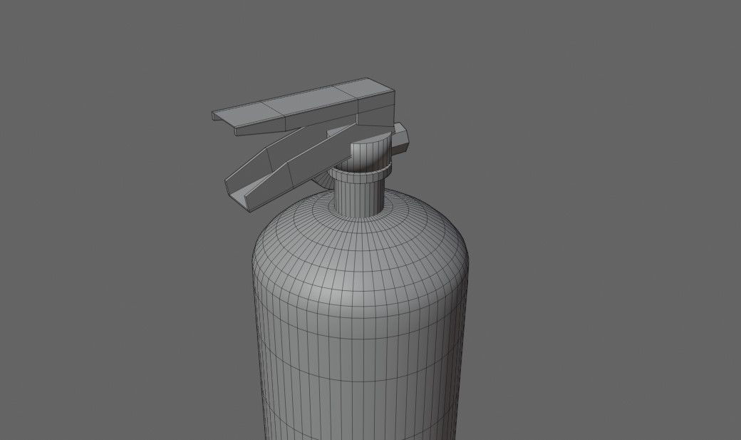 Fire Extinguisher - Extintor de incendio Low-poly 3D model_18