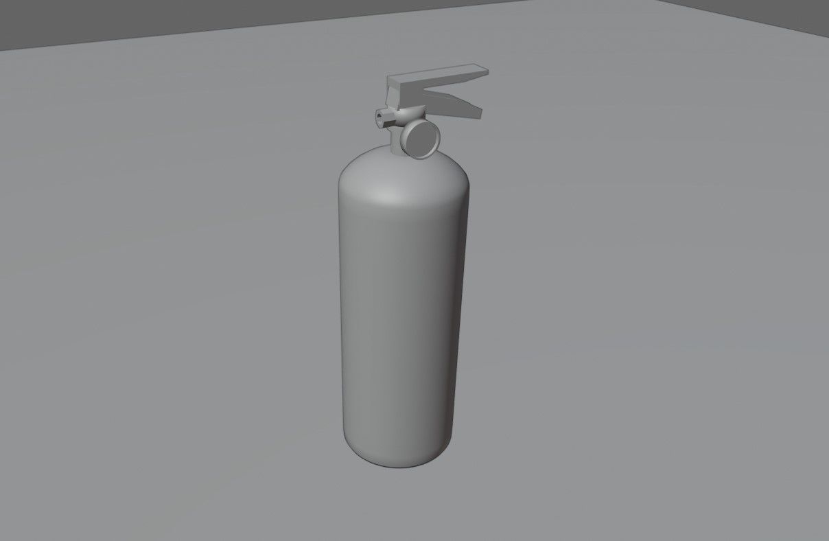 Fire Extinguisher - Extintor de incendio Low-poly 3D model_15