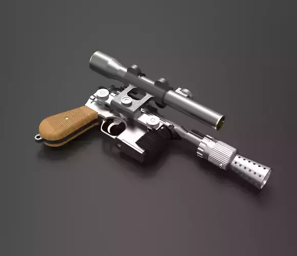 Han Solo DL-44 Blaster 3D print model
