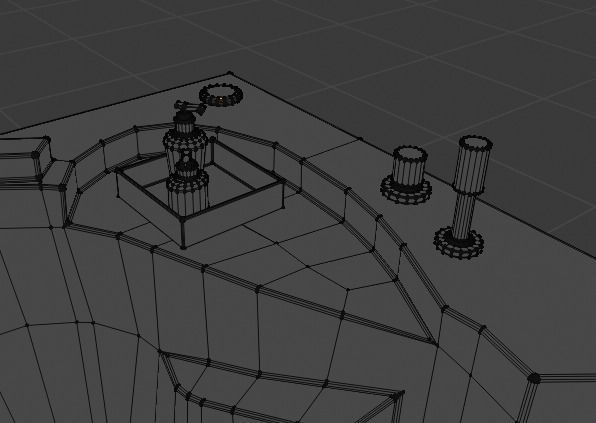 Corner Bath  Low-poly 3D model_10