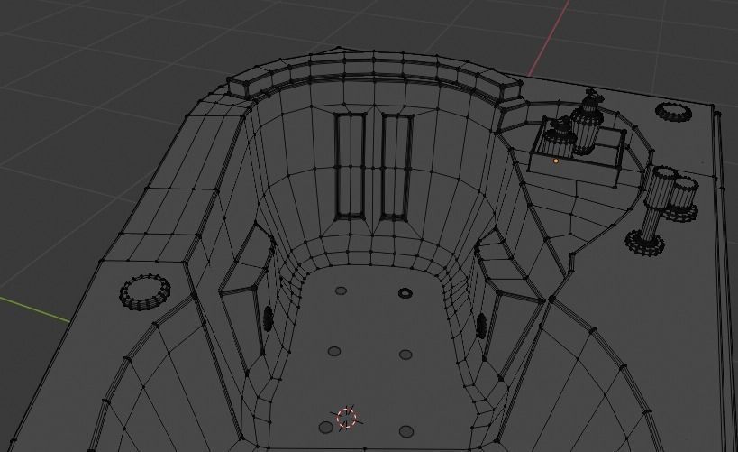 Corner Bath  Low-poly 3D model_21