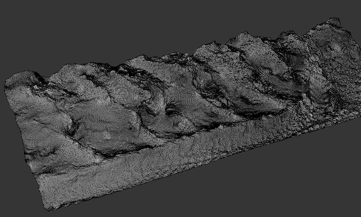 Snow fence 3D model_8