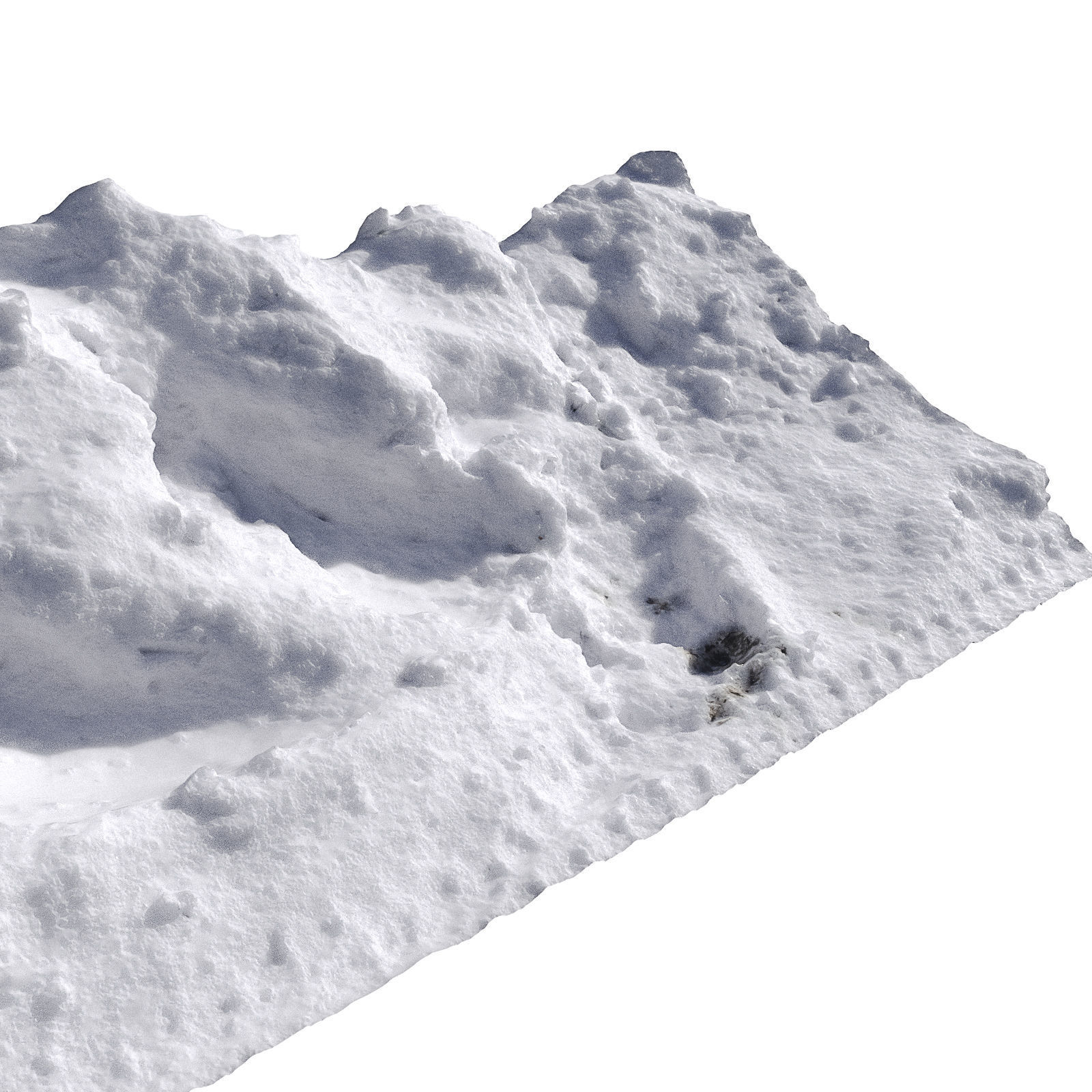 Snow fence 3D model_2