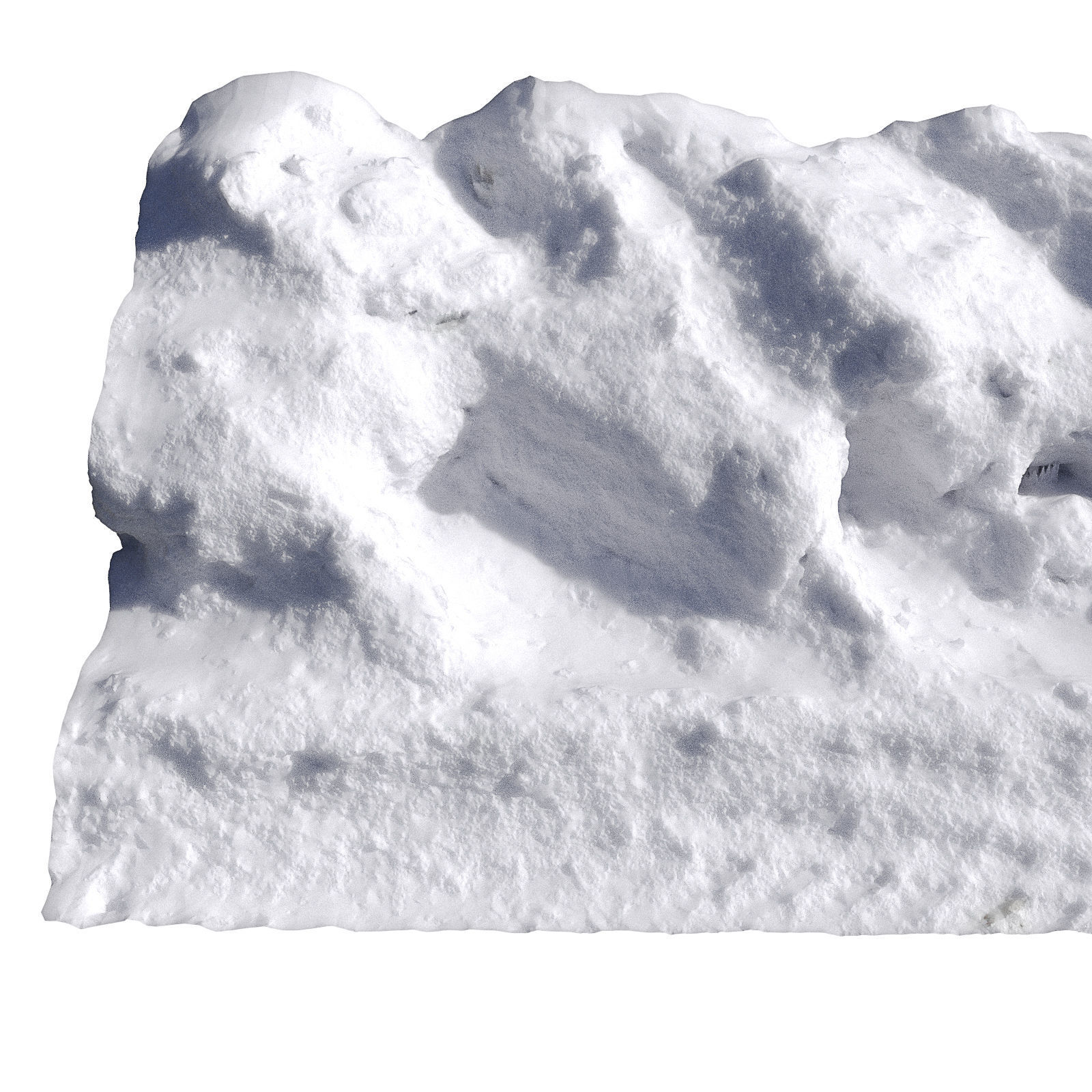 Snow fence 3D model_4