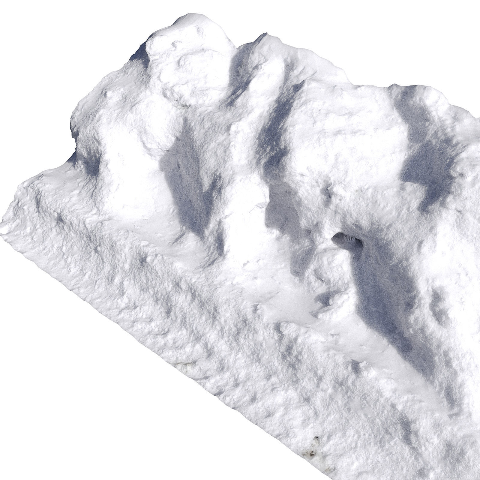 Snow fence 3D model_1