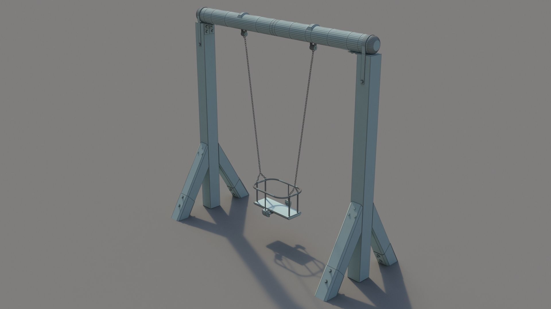 Child Swing Toy 3D model_7