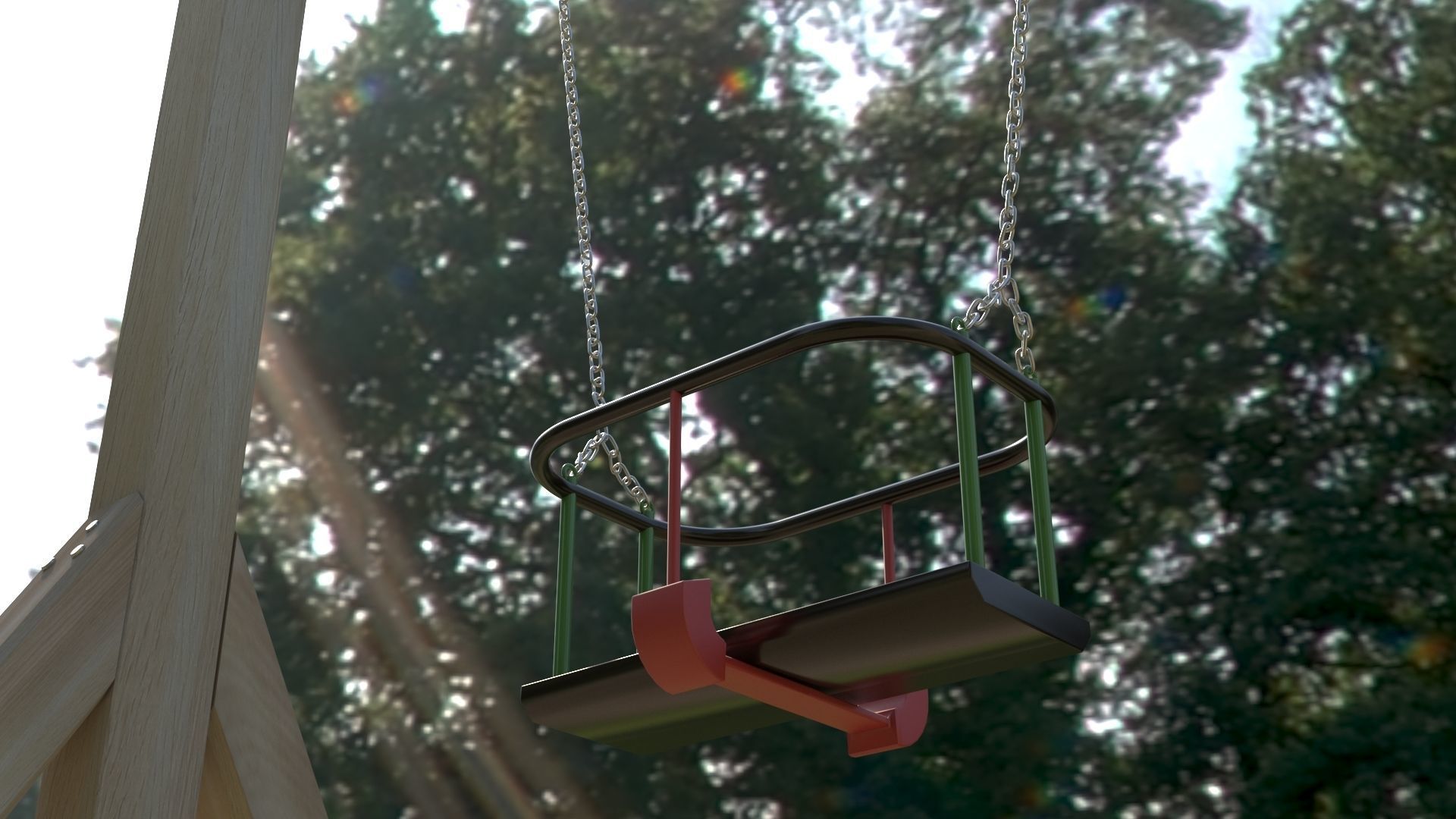 Child Swing Toy 3D model_5