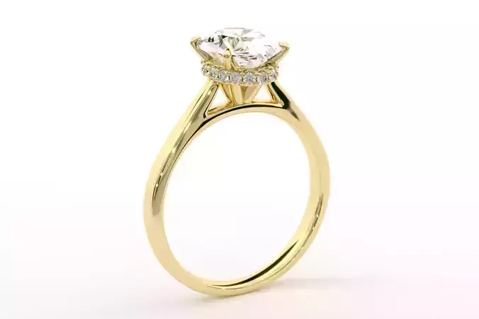 The Harper Oval Cut Engagement Ring 