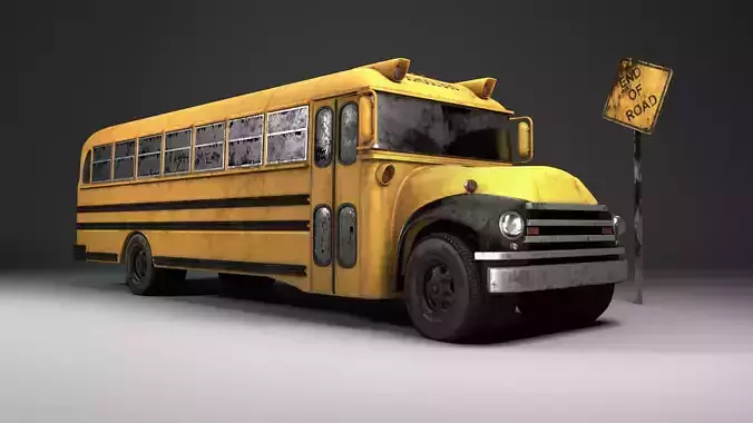 Old Schoolbus 3D model