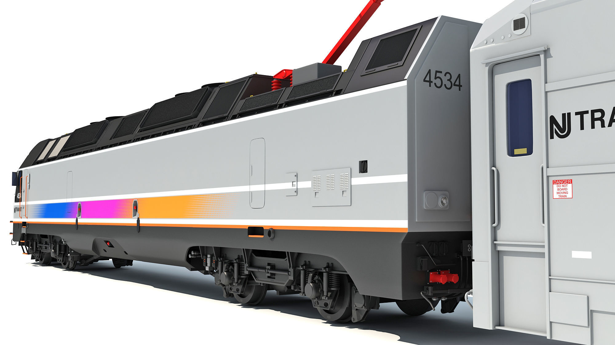 New Jersey NJ Transit Train 3D model_16