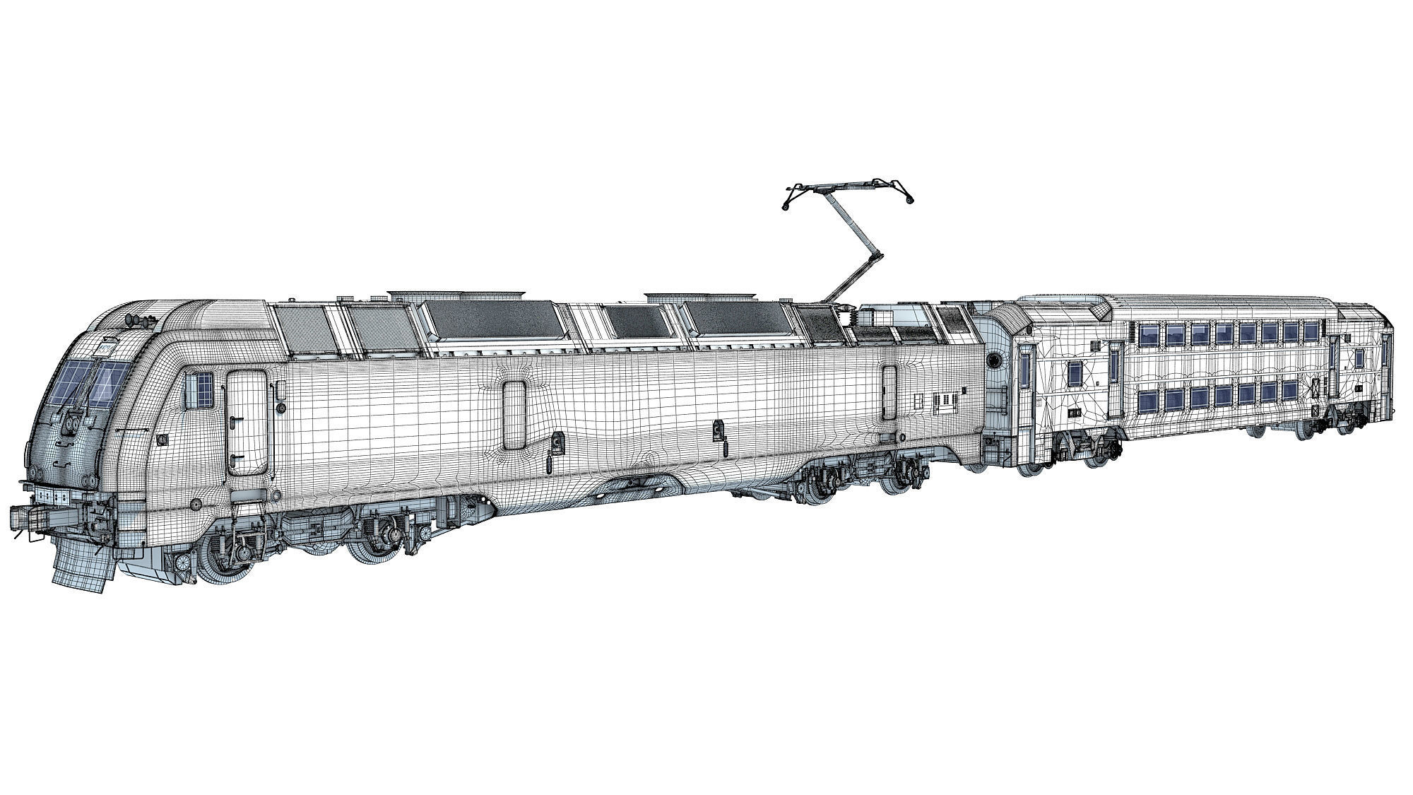 New Jersey NJ Transit Train 3D model_25