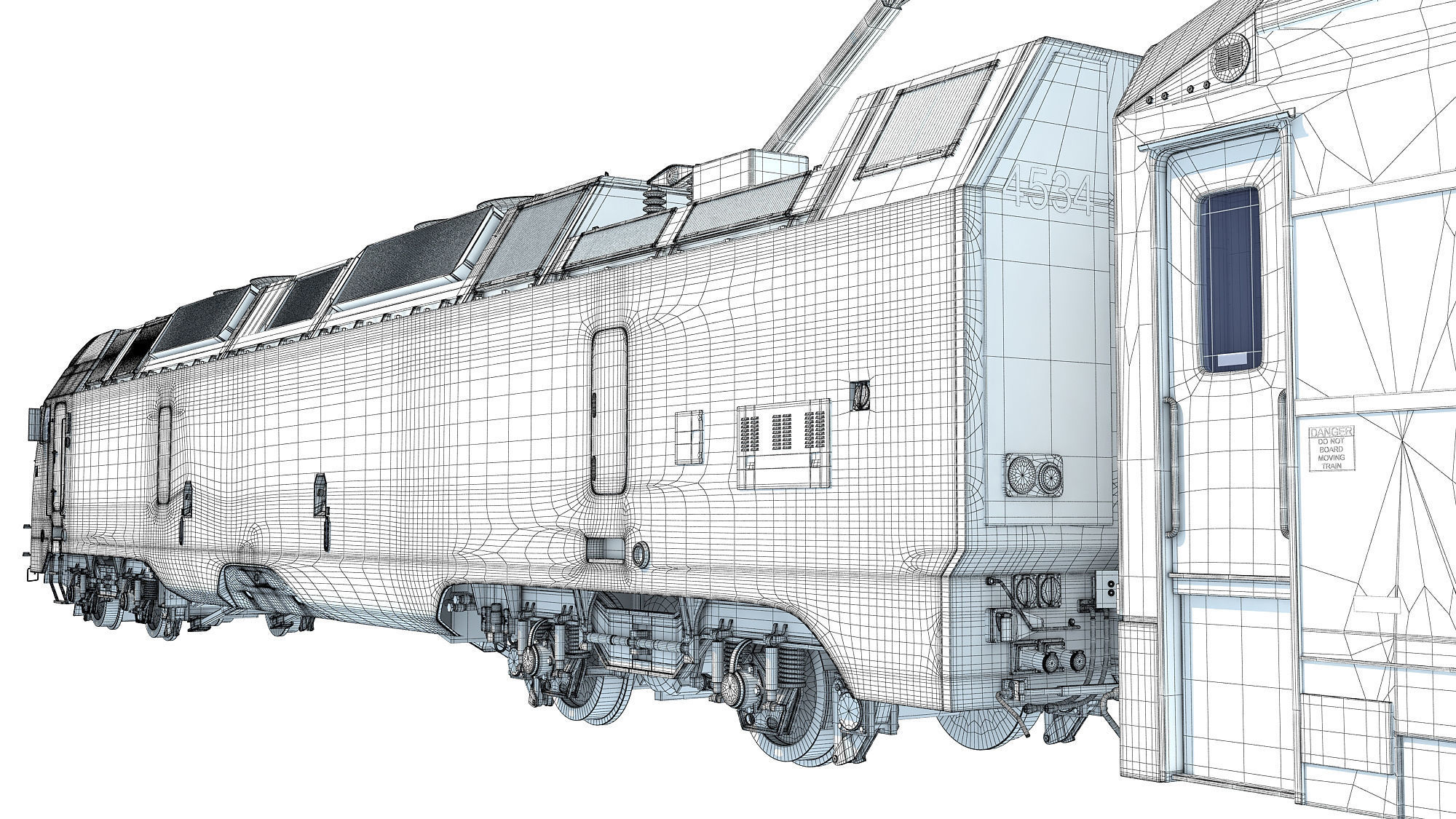 New Jersey NJ Transit Train 3D model_27