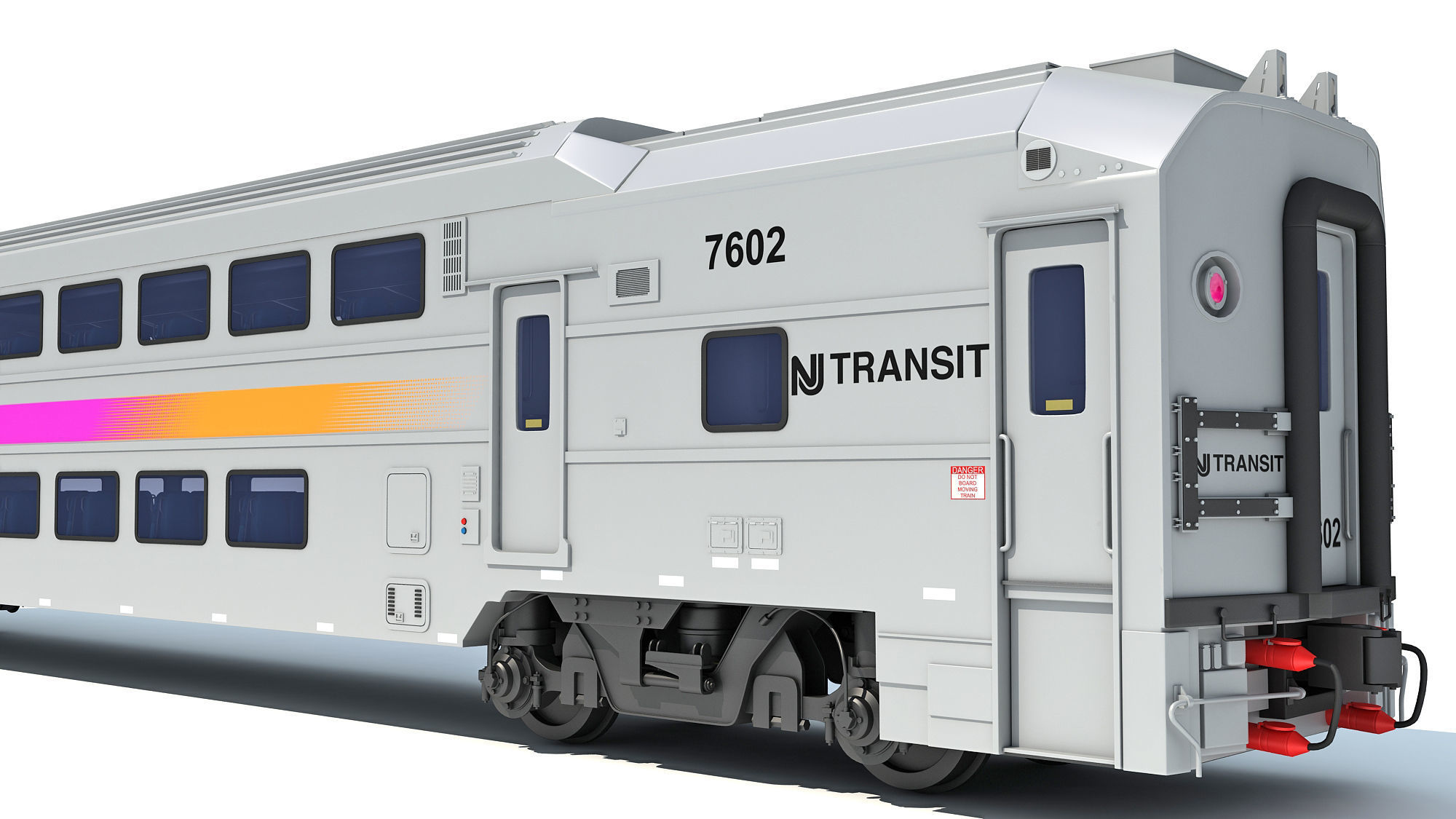 New Jersey NJ Transit Train 3D model_18