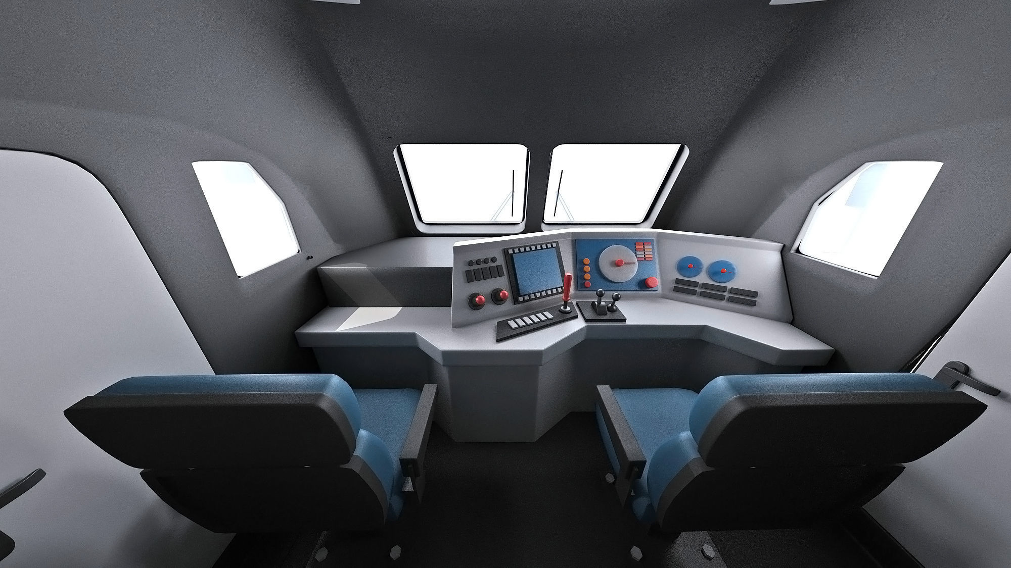 New Jersey NJ Transit Train 3D model_11