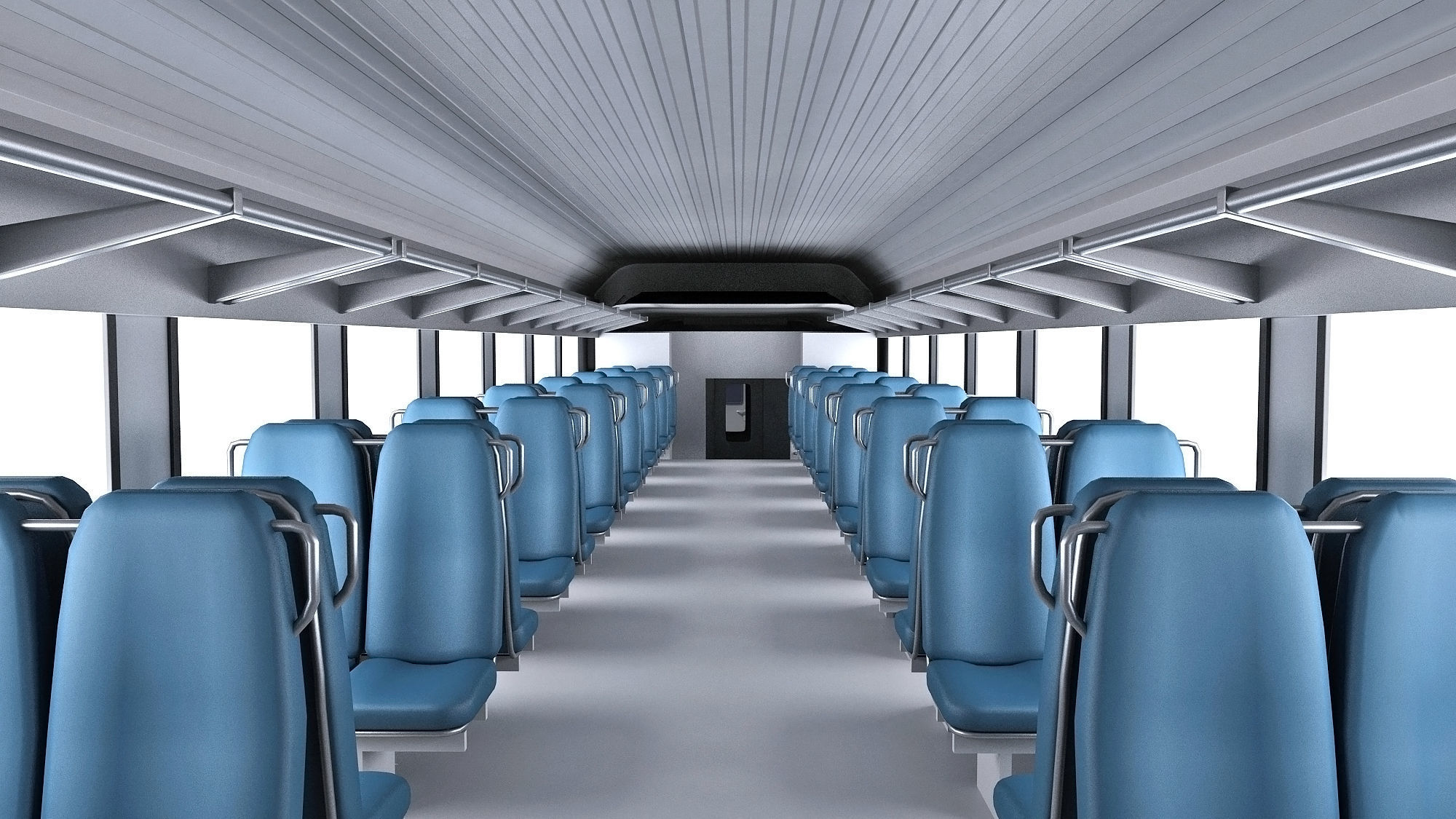 New Jersey NJ Transit Train 3D model_9