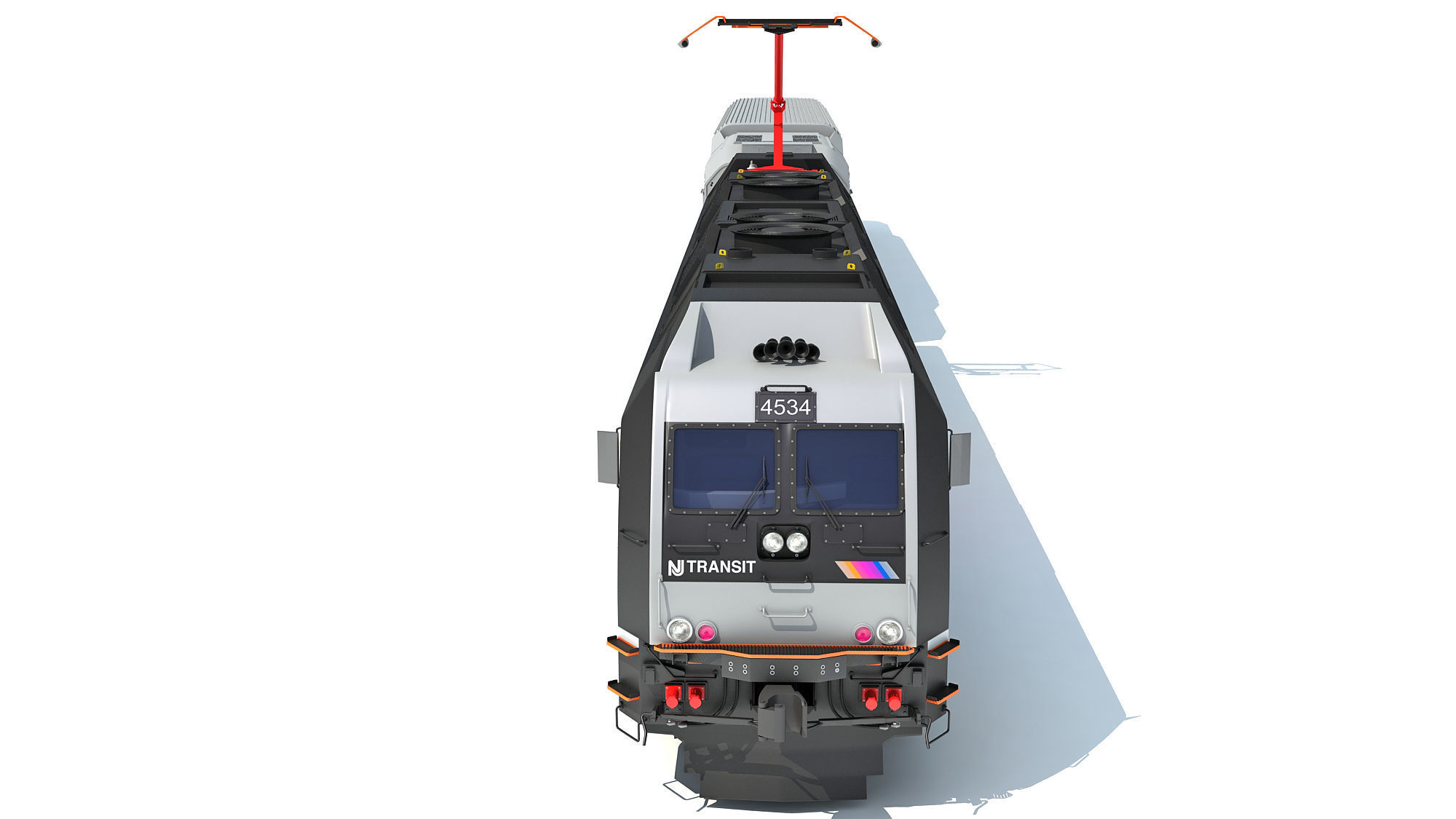 New Jersey NJ Transit Train 3D model_22