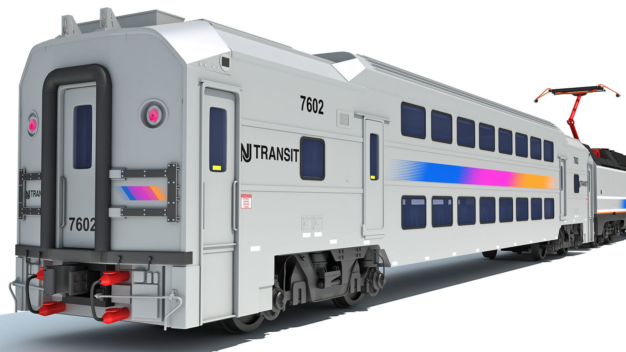 New Jersey NJ Transit Train 3D model_19