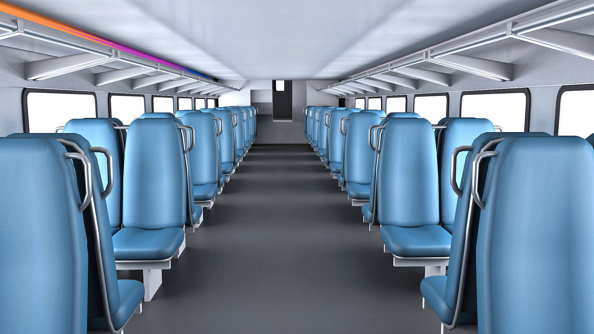 New Jersey NJ Transit Train 3D model_10