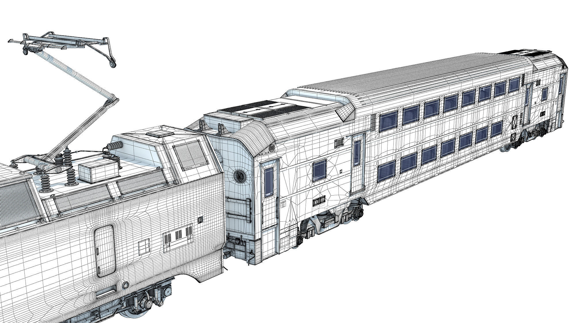 New Jersey NJ Transit Train 3D model_29