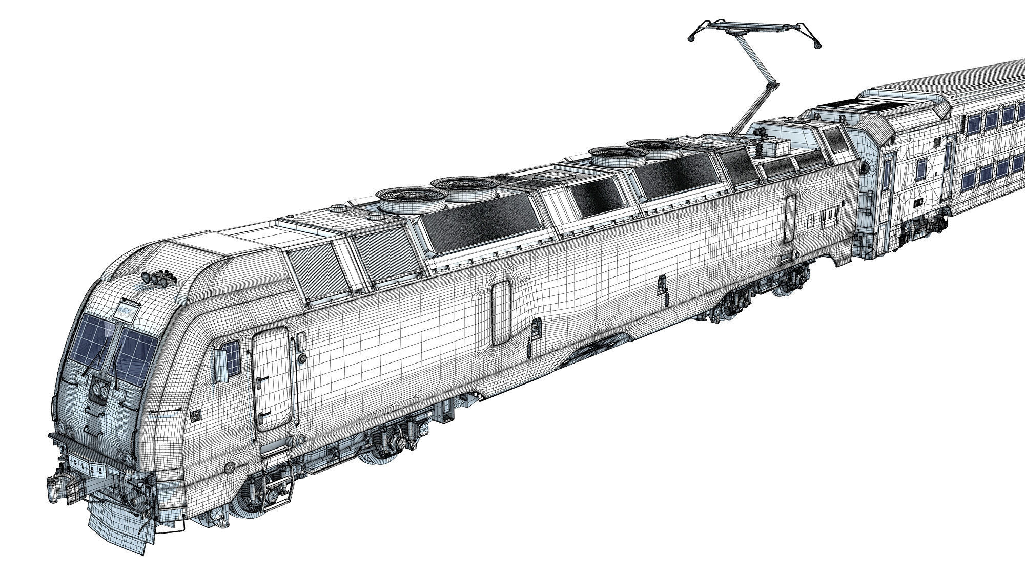 New Jersey NJ Transit Train 3D model_28