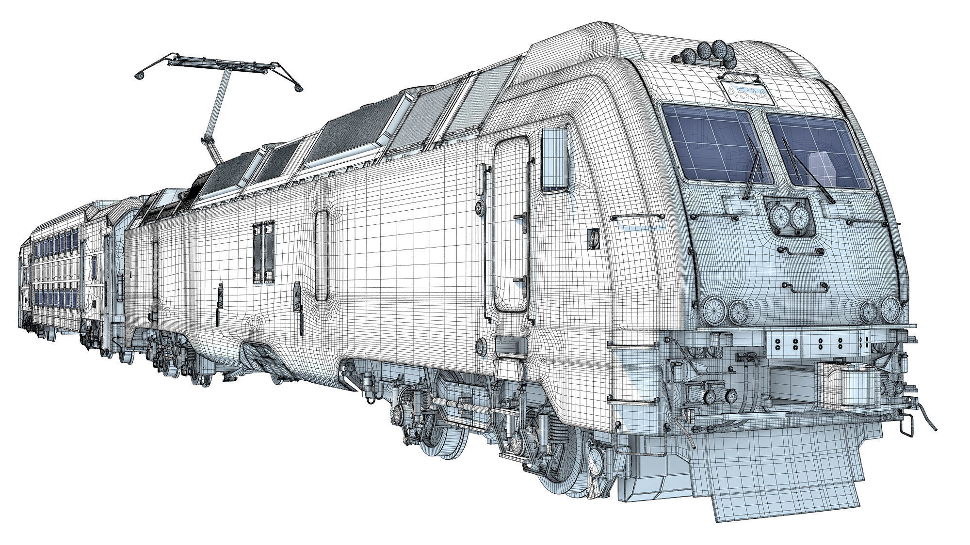 New Jersey NJ Transit Train 3D model_26