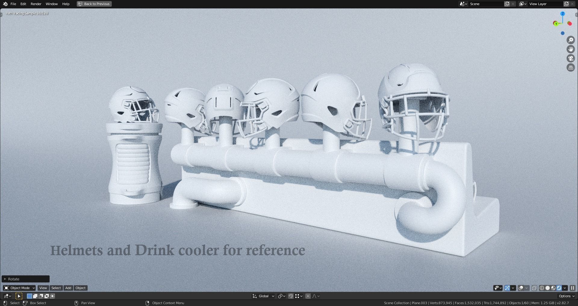 Miniature Helmets Display Diorama - heated players bench 3D print model_6