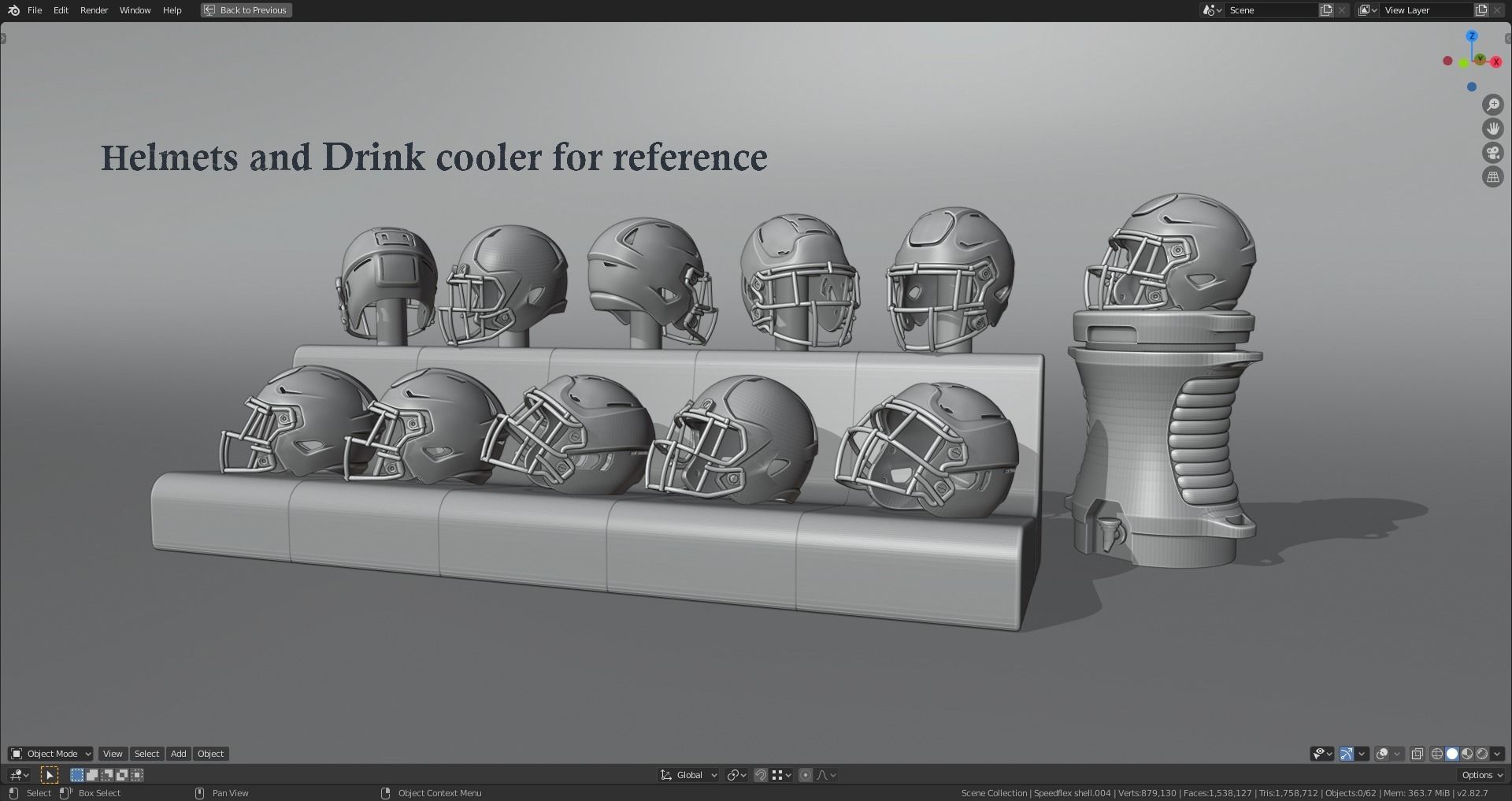 Miniature Helmets Display Diorama - heated players bench 3D print model_9