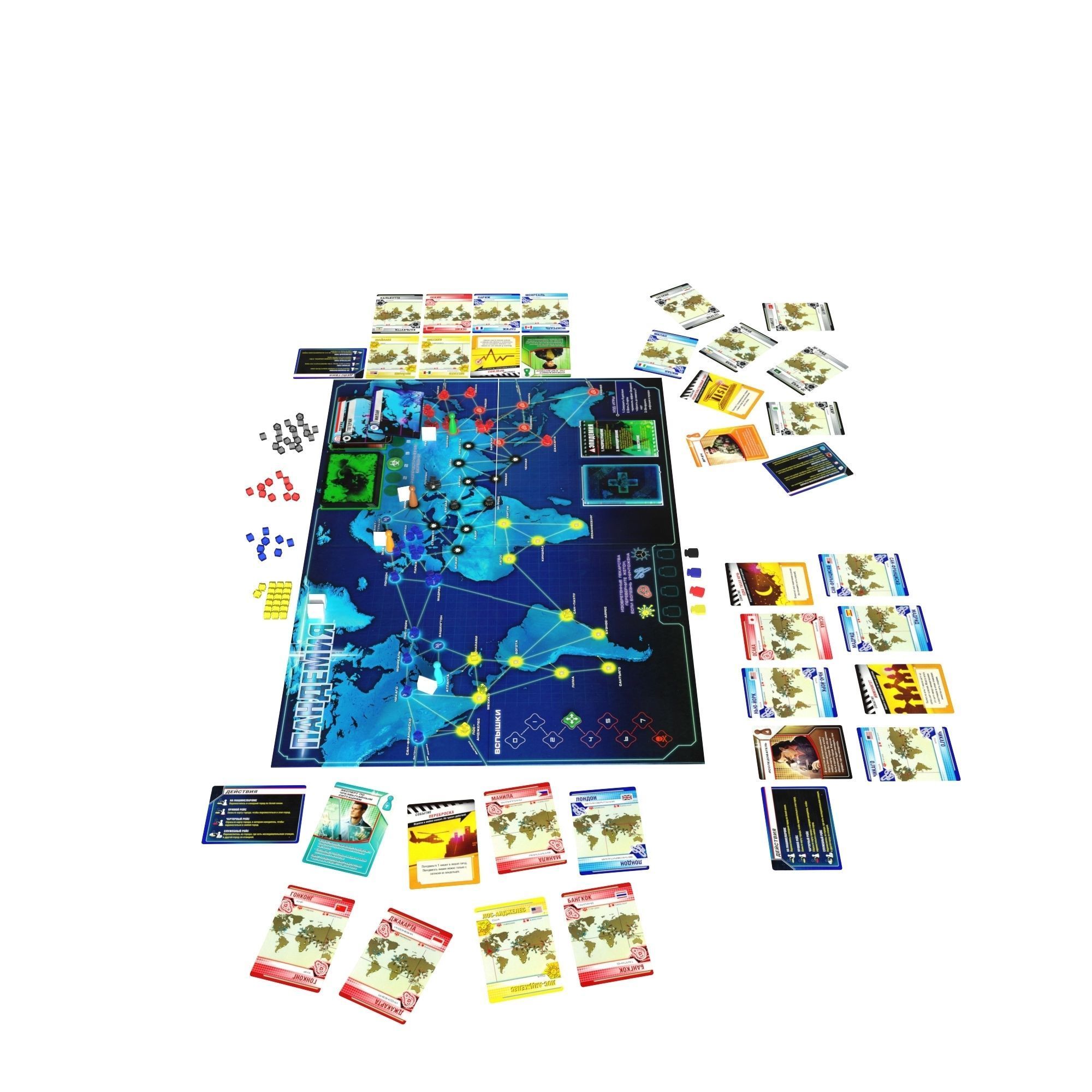 Pandemic board game 3D model_13