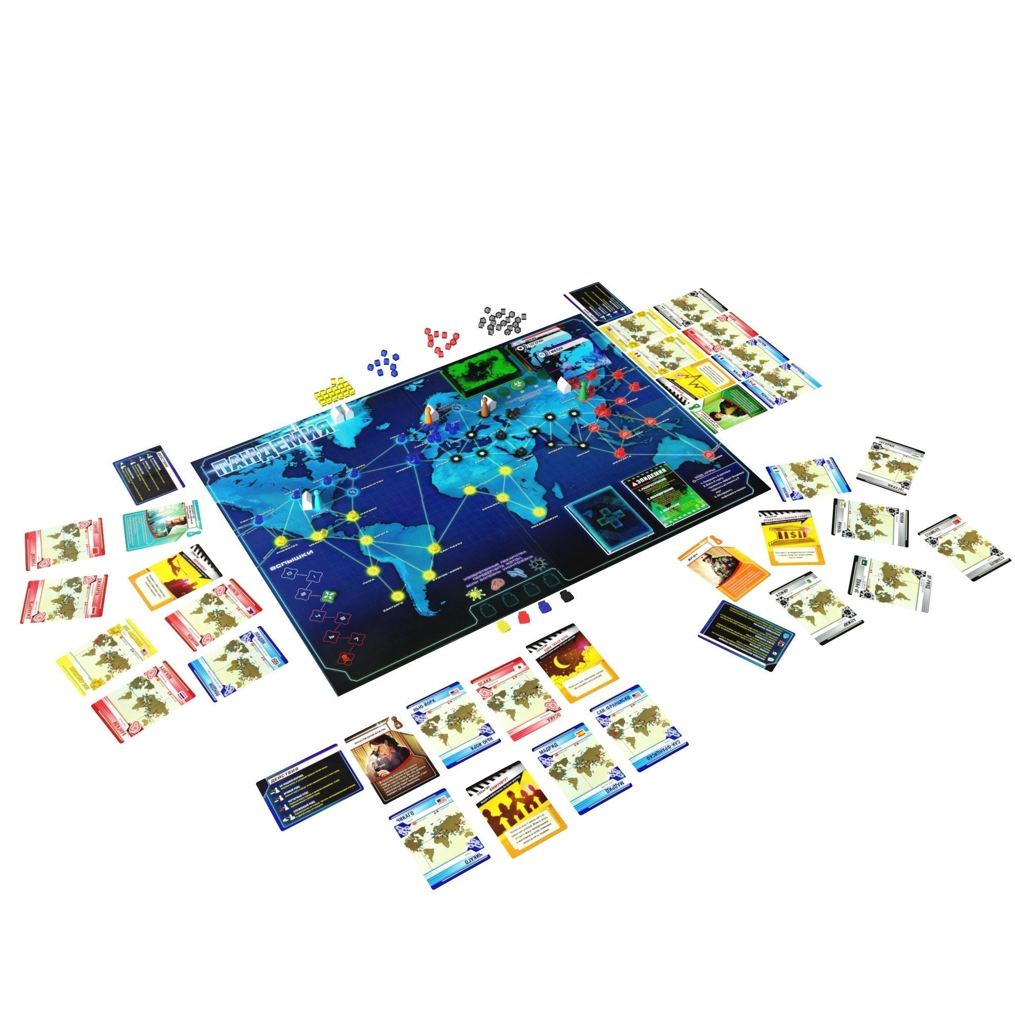 Pandemic board game 3D model_15