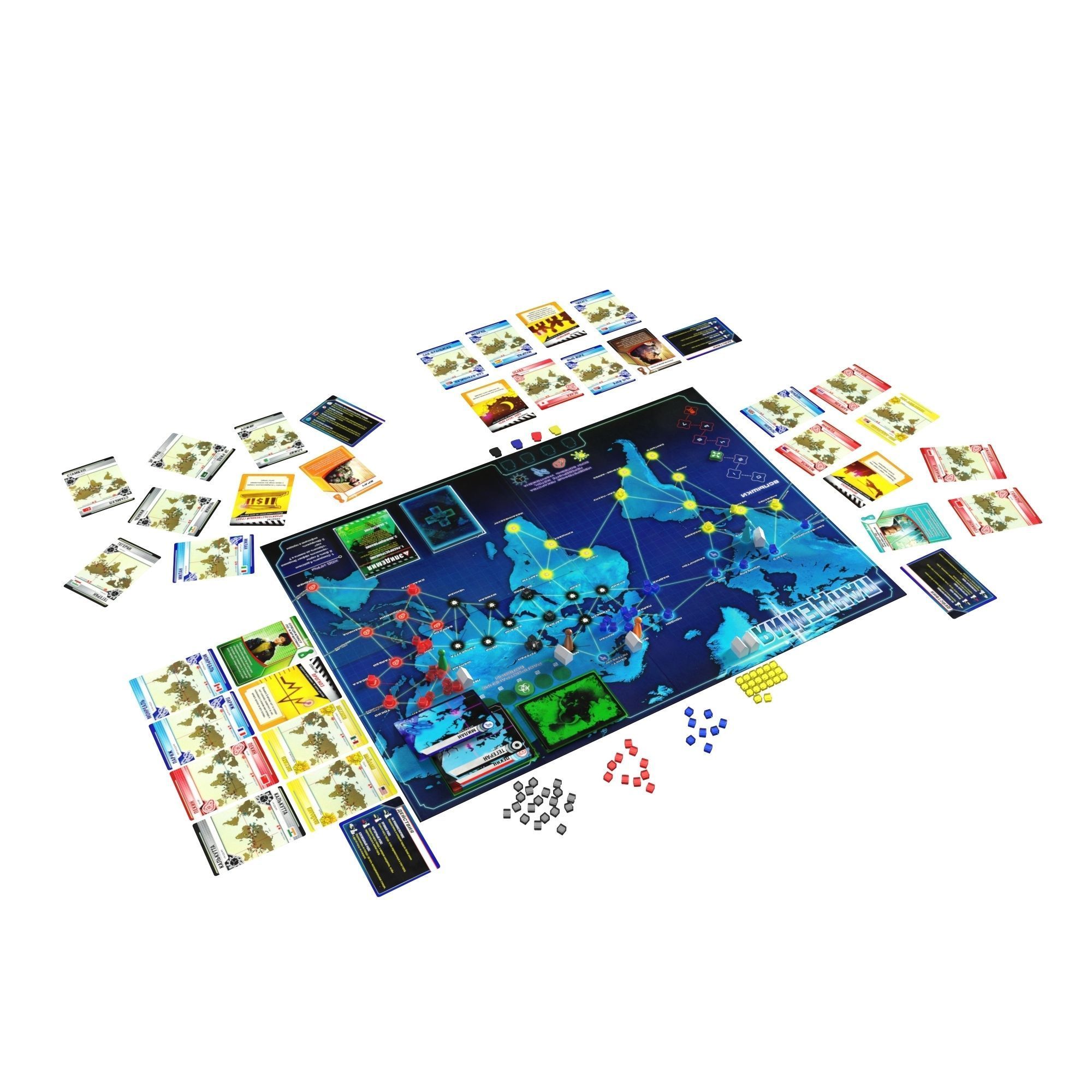 Pandemic board game 3D model_9