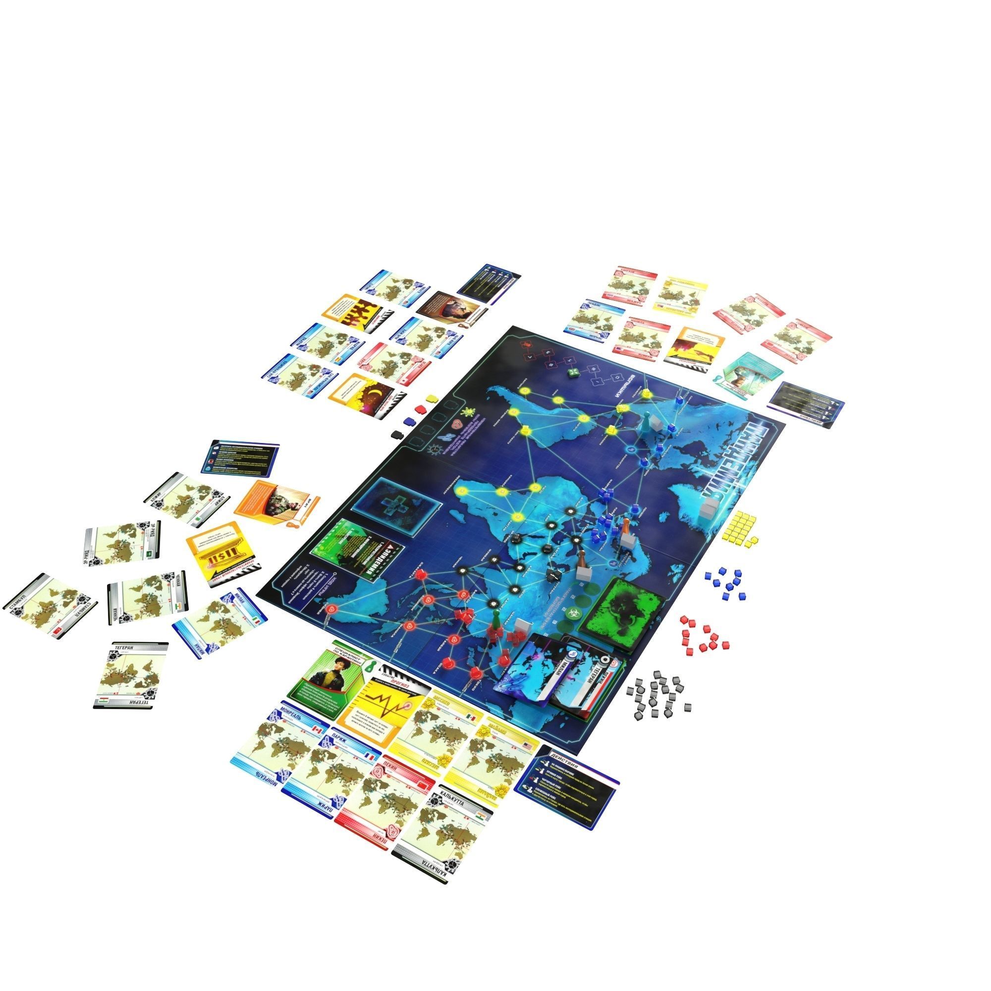 Pandemic board game 3D model_8