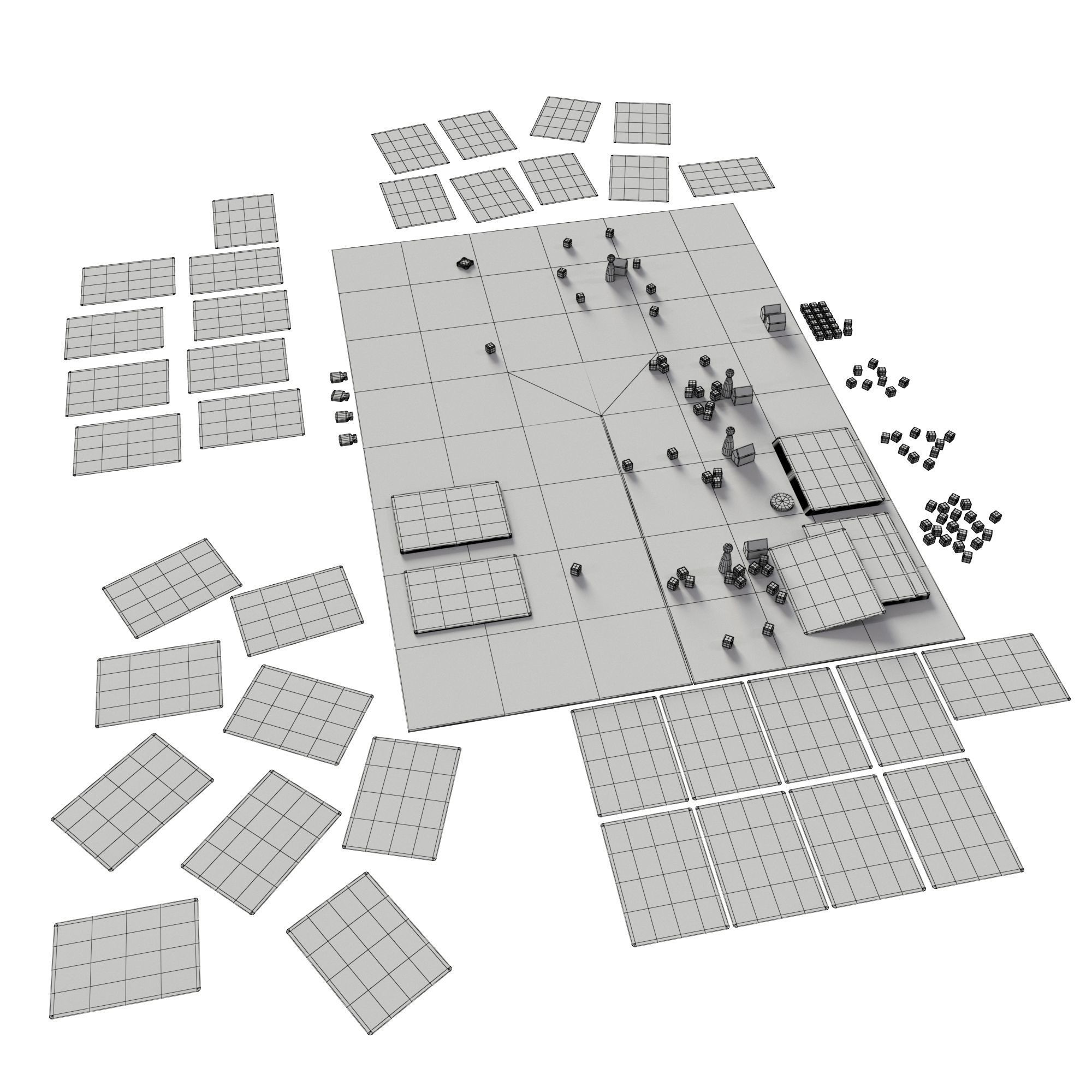 Pandemic board game 3D model_16