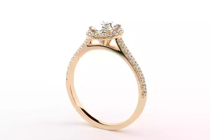 The Levine Oval Cut Engagement Ring 