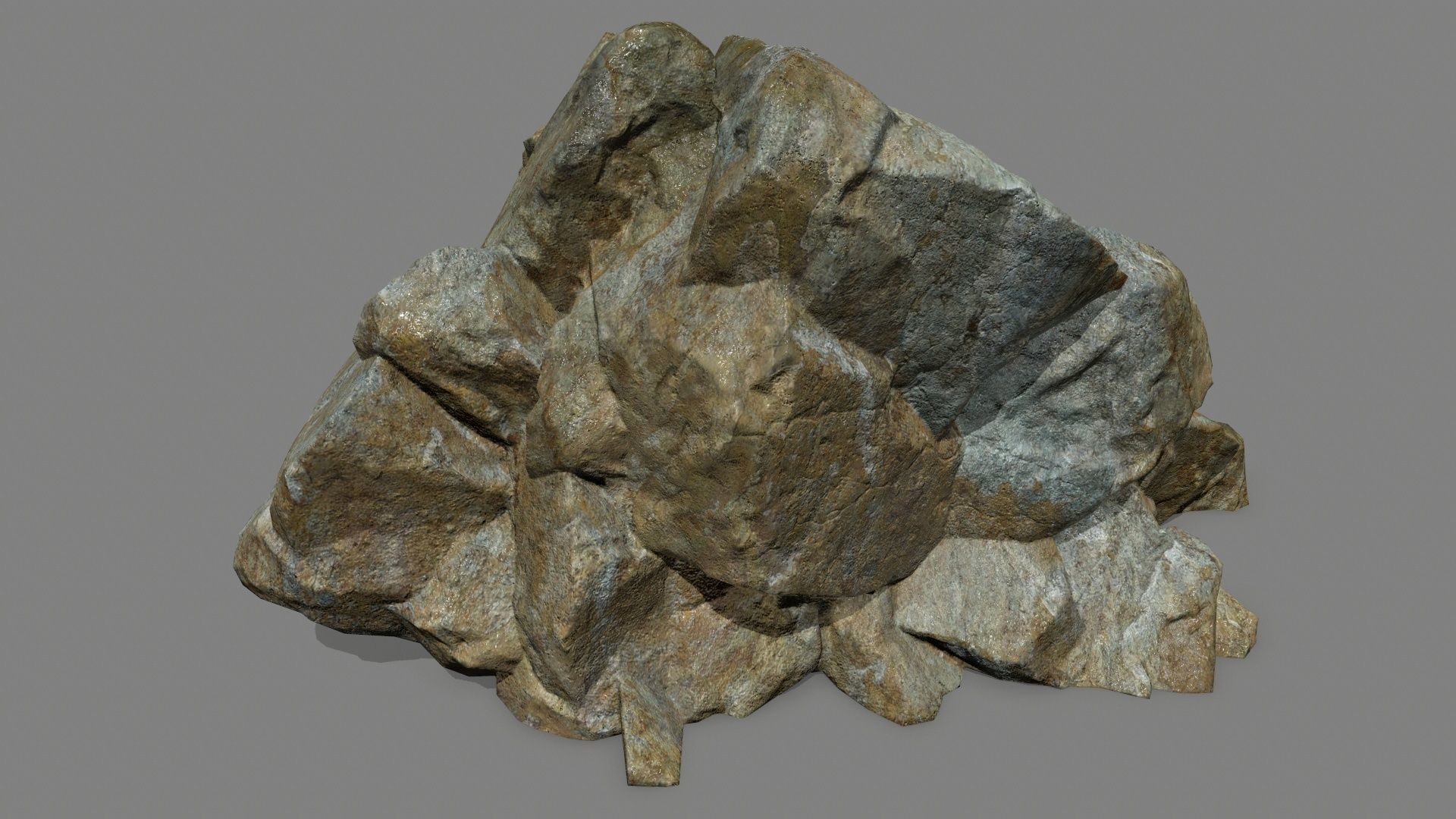 rocks rock Low-poly 3D model_8