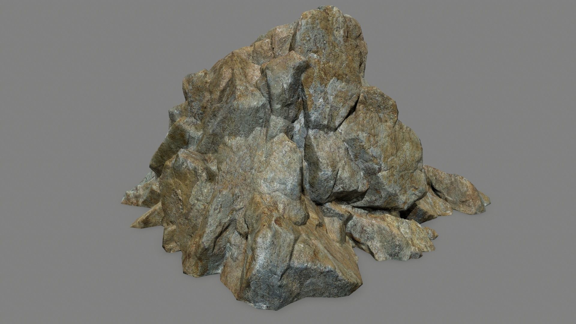 rocks rock Low-poly 3D model_13