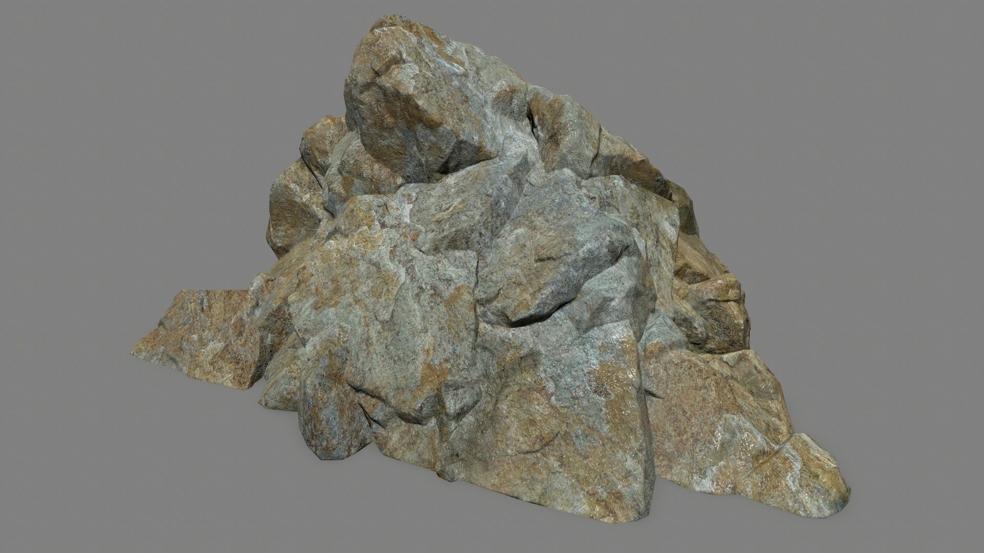 rocks rock Low-poly 3D model_11