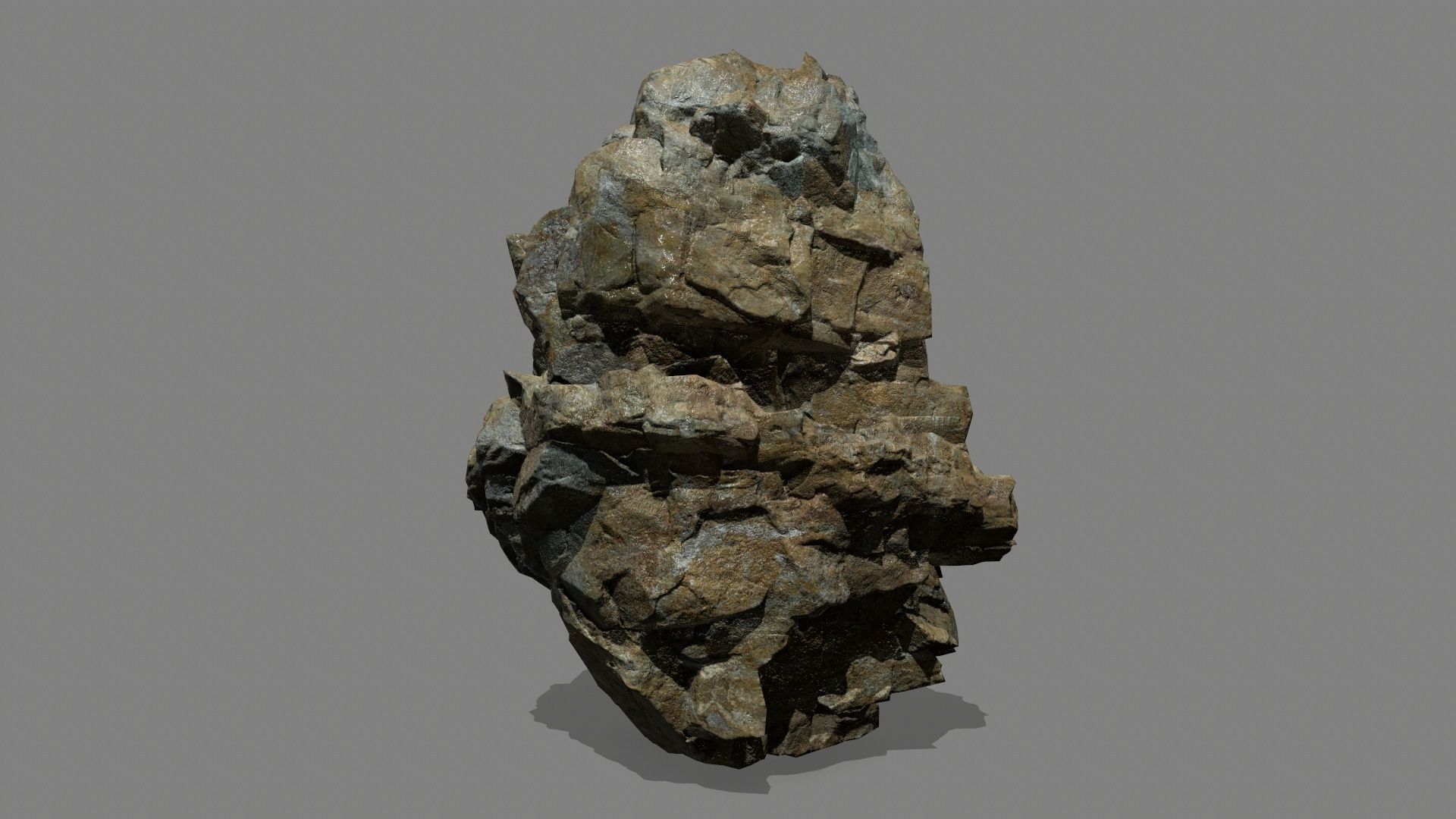 rocks rock Low-poly 3D model_34