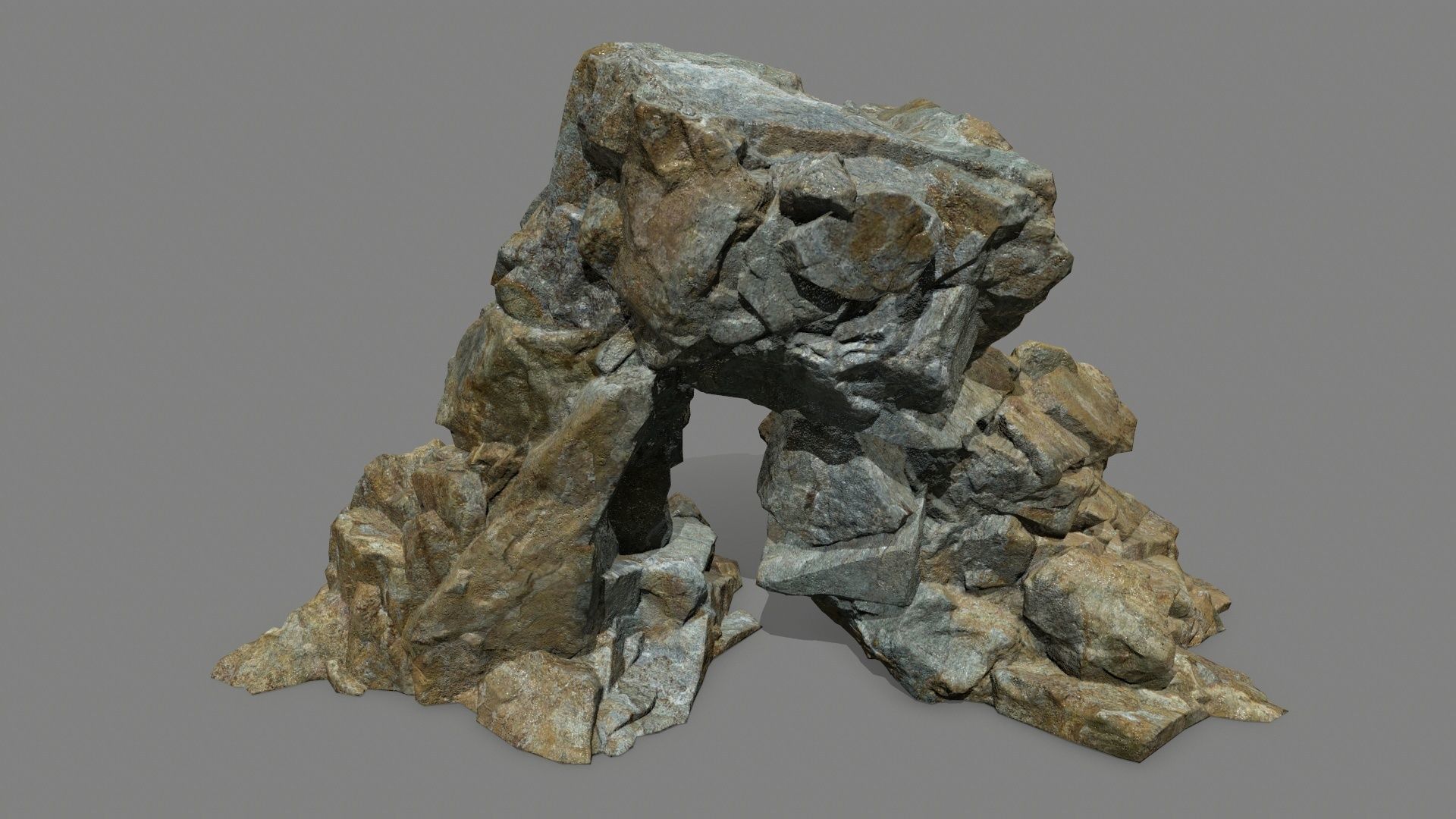 rocks rock Low-poly 3D model_16