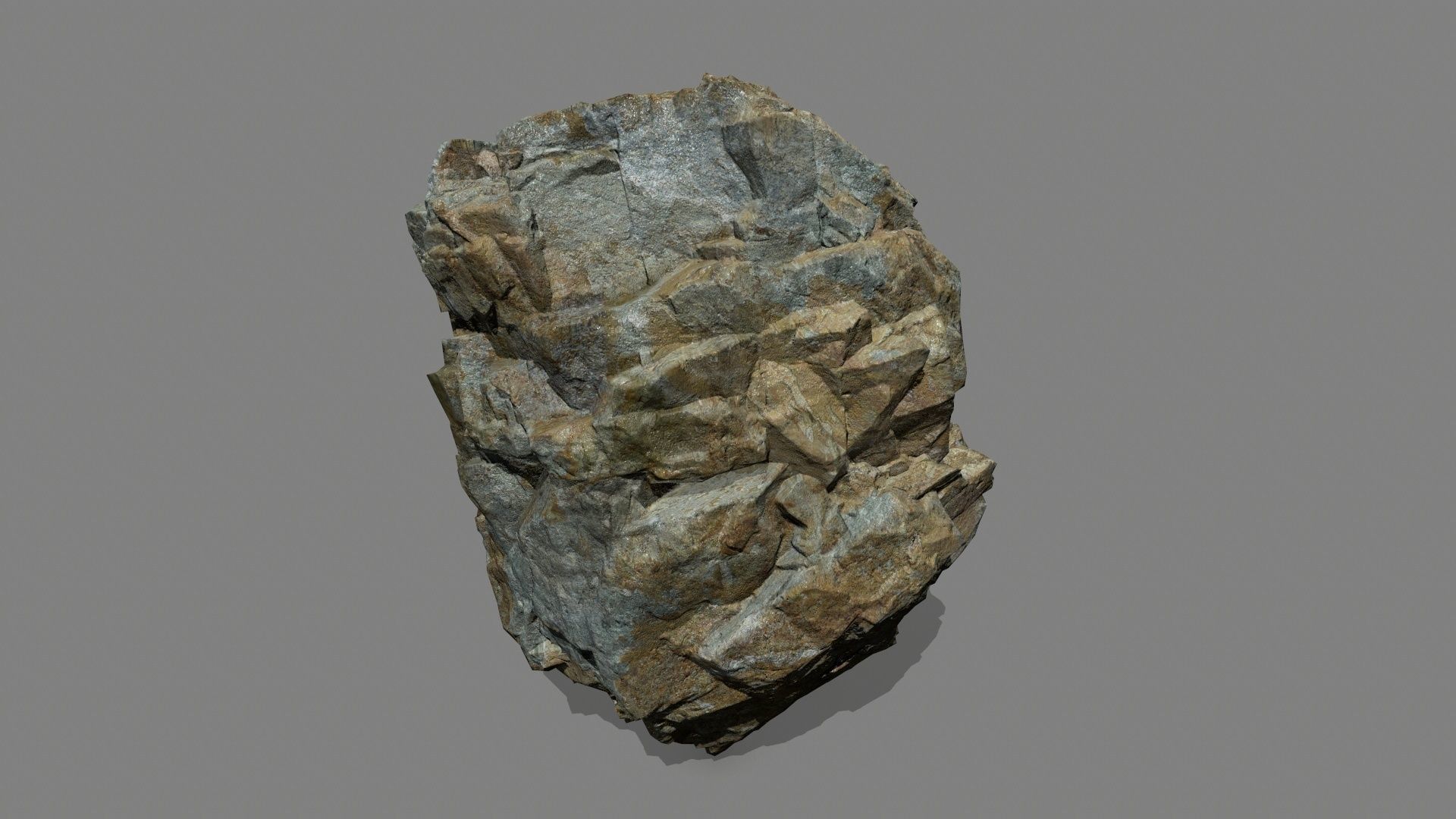 rocks rock Low-poly 3D model_29