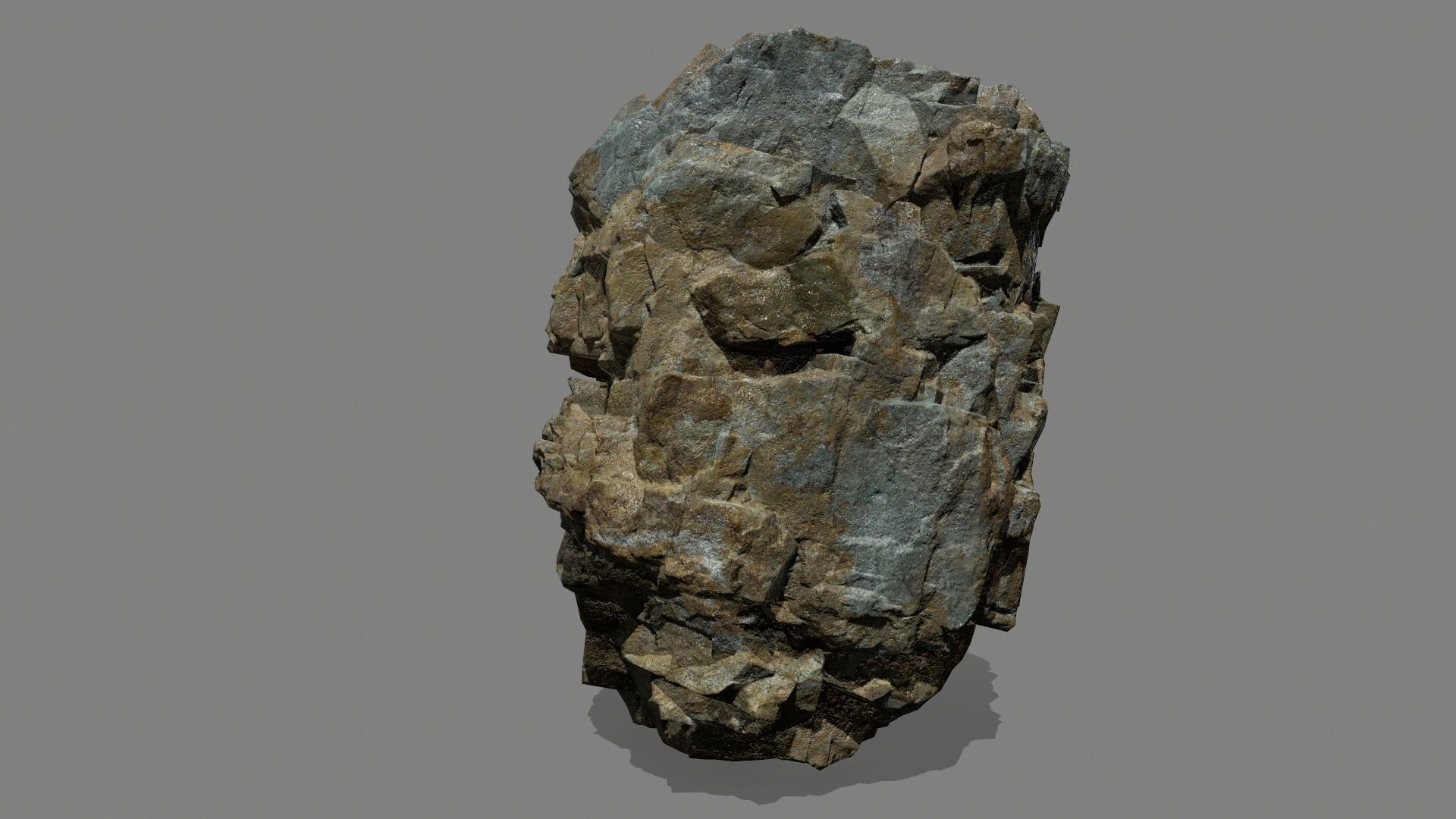 rocks rock Low-poly 3D model_35