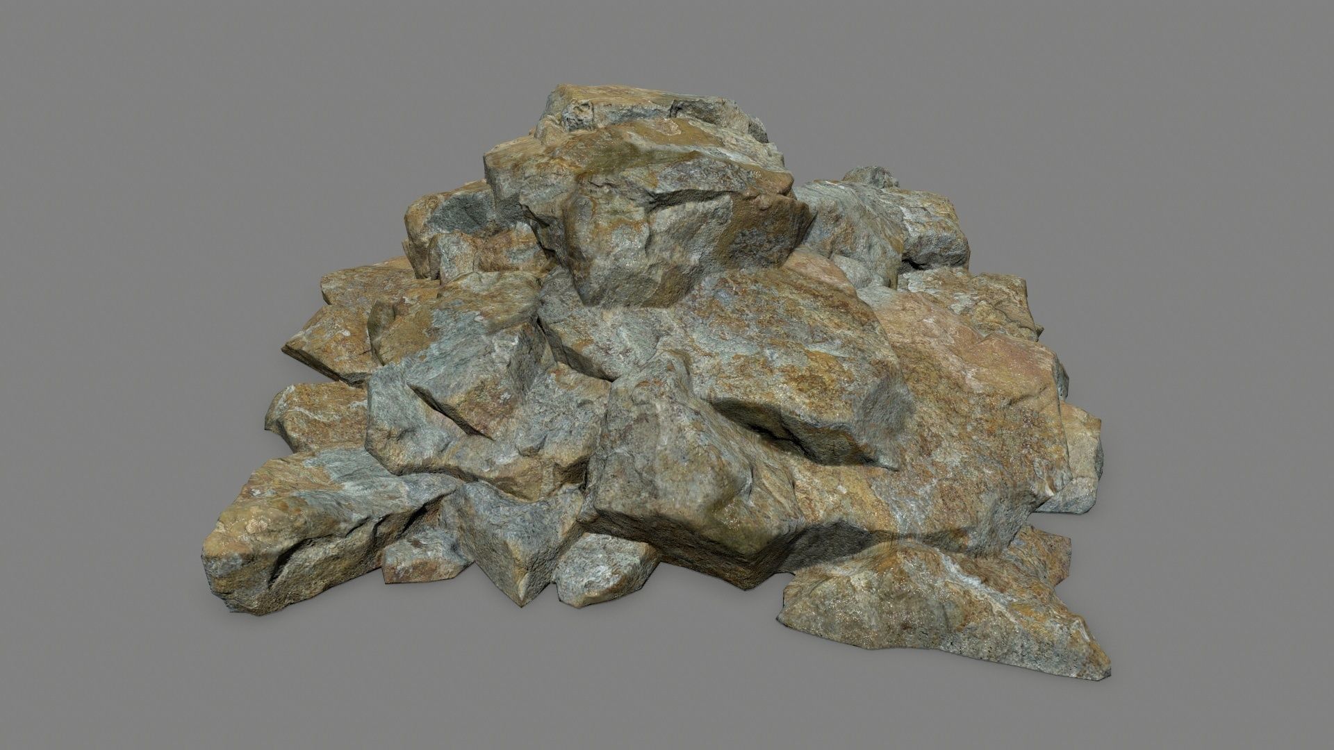 rocks rock Low-poly 3D model_24