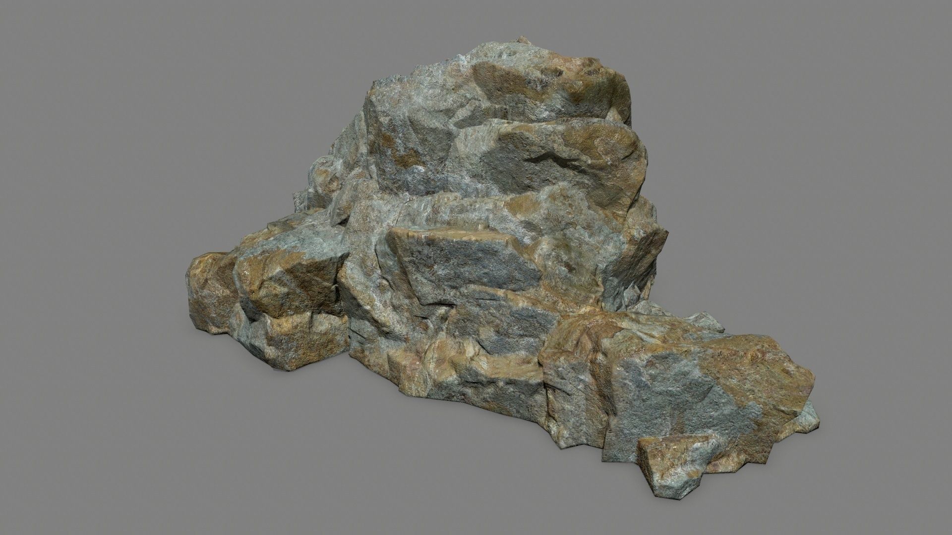 rocks rock Low-poly 3D model_41