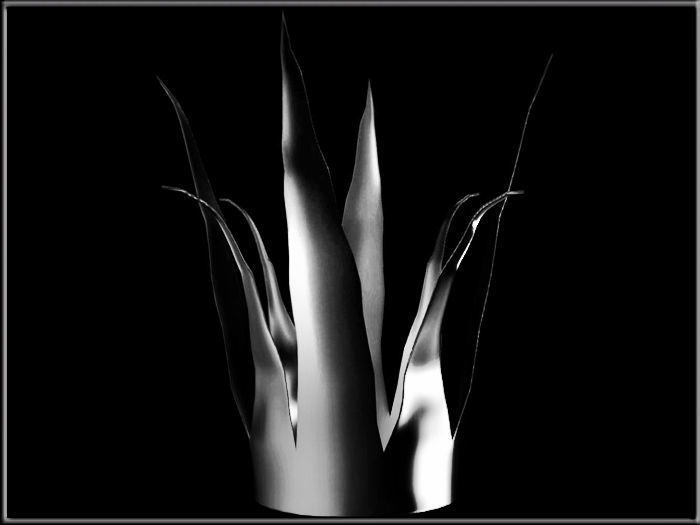 Crown golden Low-poly 3D model_4