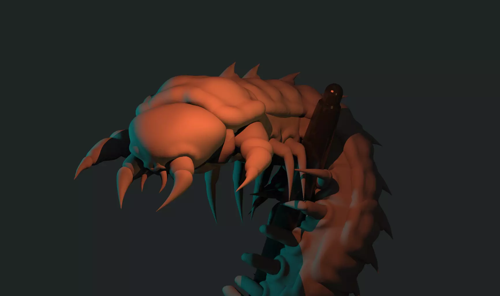 Centepide pen stand 3D print model_0