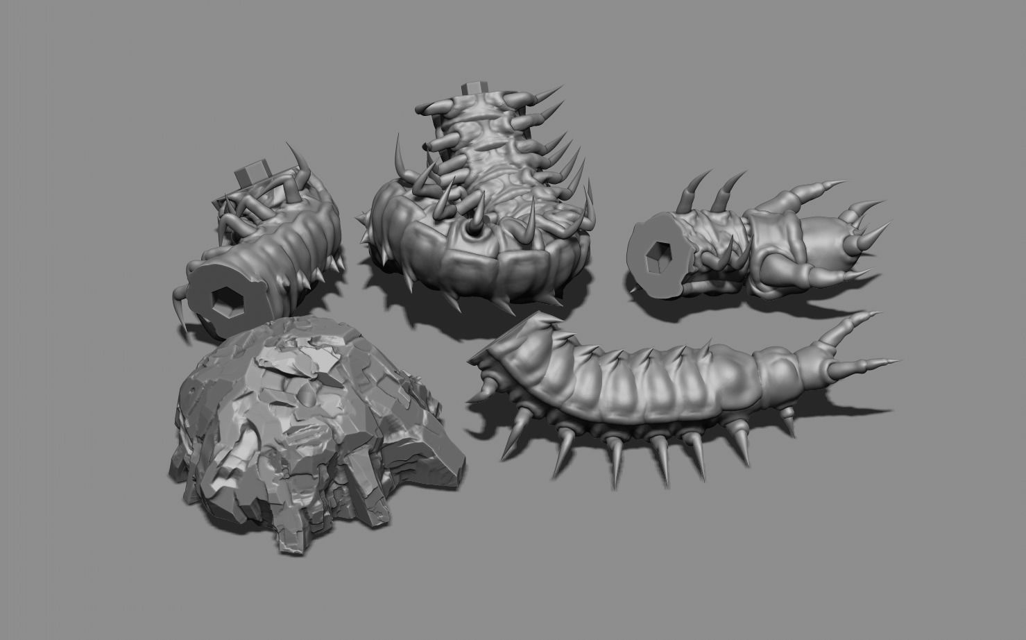 Centepide pen stand 3D print model_4