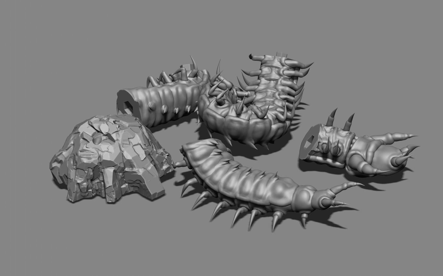 Centepide pen stand 3D print model_3