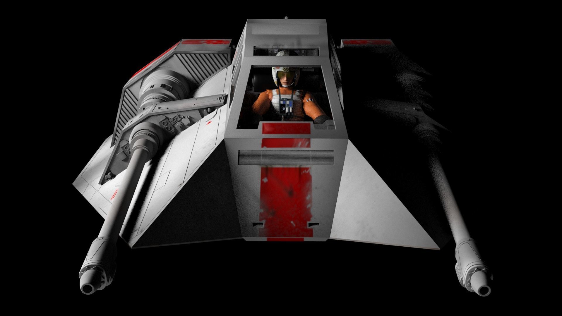 Star Wars Rebel Snowspeeder 3D model Free 3D model_3