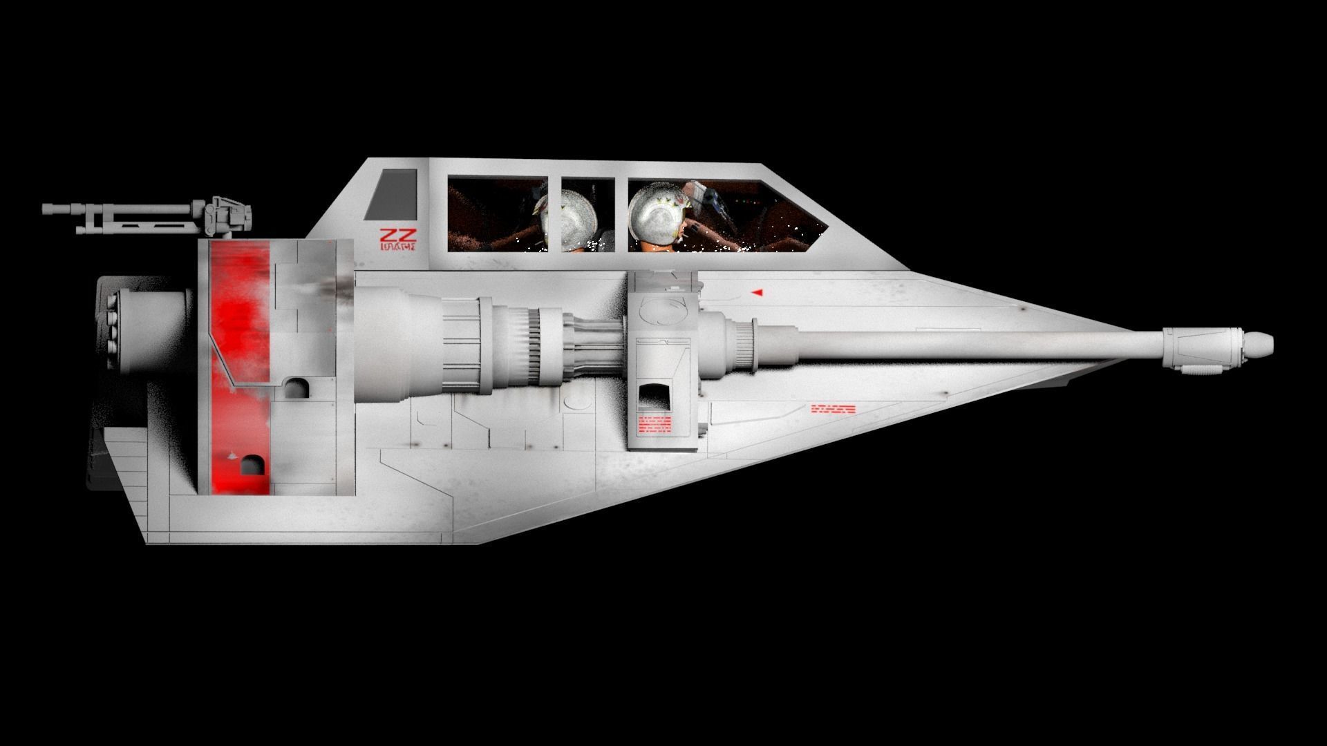 Star Wars Rebel Snowspeeder 3D model Free 3D model_5
